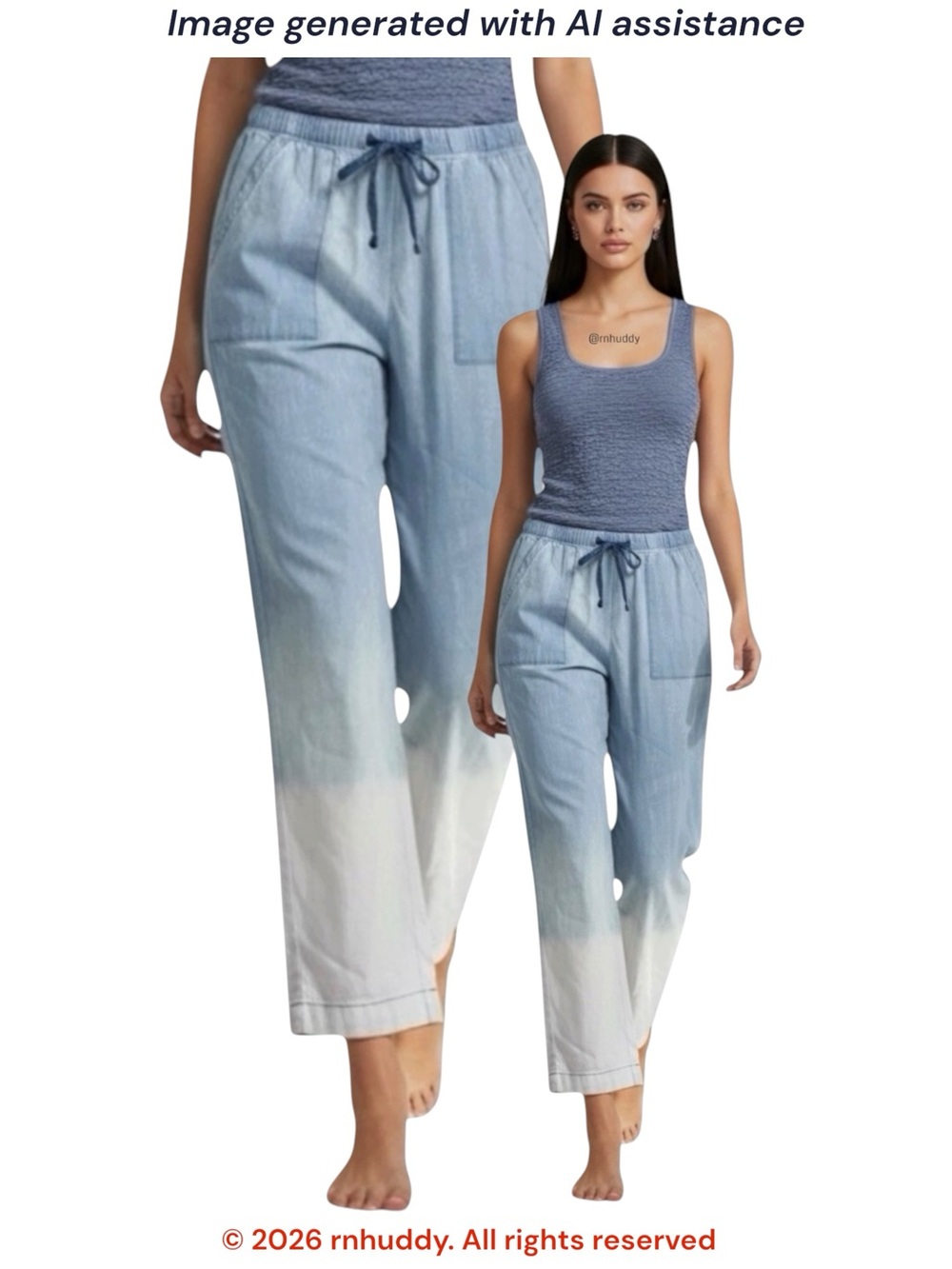 FP x Electric & Rose S Mulholland ombré cotton pant